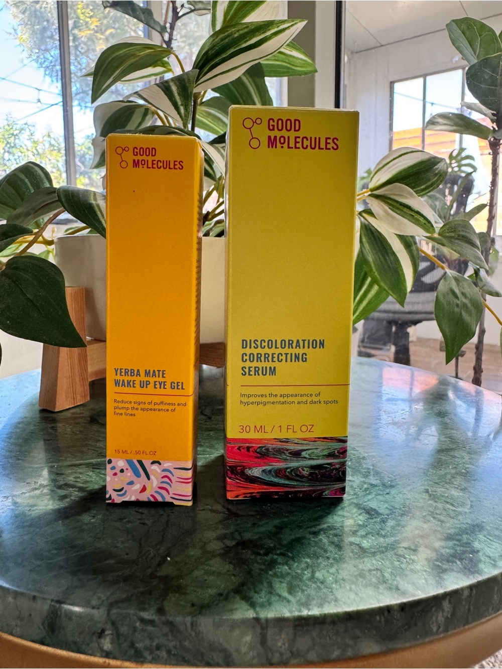 Good Molecules Discoloration Correcting Serum & Yerba Mate Eye Gel